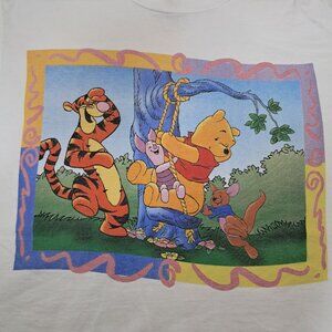 Vtg Brazos Sportswear Disney Winnie the Pooh Short Sleeve Tee Unisex M Graphic